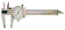 Шублер с индикаторен часовник, DIN 862