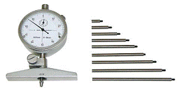 Индикаторен дълбокомер със сменяеми удължители